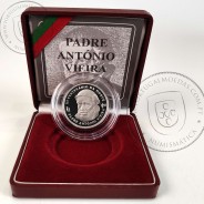 Proof, 500 Escudos 1997 Padre António Vieira, moeda prata Proof 500$00 1997 III Centenário da Morte do Padre António Vieira