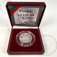 Proof, 500 Escudos 1997 Padre António Vieira, moeda prata Proof 500$00 1997 III Centenário da Morte do Padre António Vieira