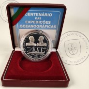 Prata Proof, 1000 Escudos 1997 Centenário das Expedições Oceanográficas, 1000$00 1997 Prata Proof em estojo, World Coins KM 695a