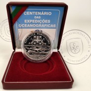 Portugal, 1000 Escudos 1997 100th Anniversary of Oceanographic Expeditions, silver Proof, with case, World Coins Portugal KM695a