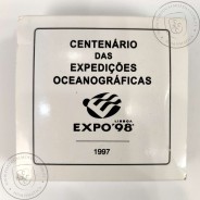 Portugal, 1000 Escudos 1997 100th Anniversary of Oceanographic Expeditions, silver Proof, with case, World Coins Portugal KM695a