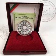 Portugal, silver coin Proof 1000 Escudos 1997 Pauliteiros Dancers - 3rd Ibero-American Series , with Case, Portugal KM 704a