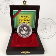 Prata Proof, 1000 Escudos 1997 II Centenário do Crédito Público, 1000$00 1997 Prata Proof em estojo, World Coins KM 703a 12
