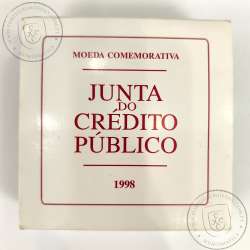 Prata Proof, 1000 Escudos 1997 II Centenário do Crédito Público, 1000$00 1997 Prata Proof em estojo, World Coins KM 703a