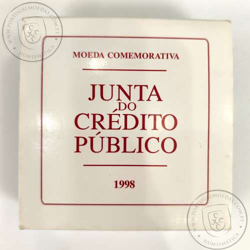 Prata Proof, 1000 Escudos 1997 II Centenário do Crédito Público, 1000$00 1997 Prata Proof em estojo, World Coins KM 703a