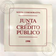Prata Proof, 1000 Escudos 1997 II Centenário do Crédito Público, 1000$00 1997 Prata Proof em estojo, World Coins KM 703a