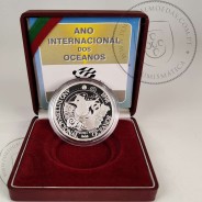 Prata Proof, 1000 Escudos 1998 Ano Internacional dos Oceanos,EXPO`98, 1000$00 1998 Prata Proof em estojo, World Coins KM 707a 02
