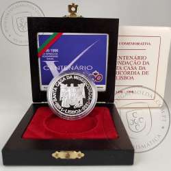 Portugal, 1000 Escudos 1998 500th Anniversary of the Church of Mercy 1498-1998, silver Proof, with case, World Coins KM708a