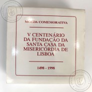 Prata Proof, 1000 Escudos 1998 Santa Casa da Misericórdia de Lisboa, 1000$00 1998 Prata Proof em estojo, World Coins KM708a 05