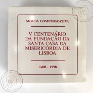 Portugal, 1000 Escudos 1998 500th Anniversary of the Church of Mercy 1498-1998, silver Proof, with case, World Coins KM708a 13