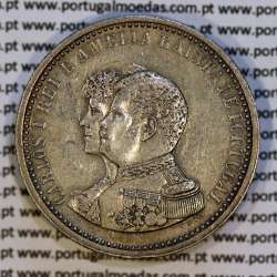 Portugal, silver coin of 500 réis 1898 of D. Carlos I, 4th Centenary of the Discovery of India 1498-1898, (XF), KM 538 02