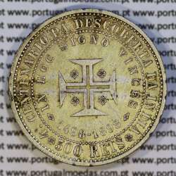 500 réis 1898 prata D. Carlos I, 4º Centenário da Descoberta da Índia, (MBC), World Coins Portugal KM 538 07