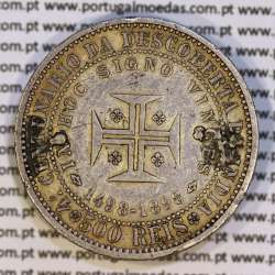 500 réis 1898 prata D. Carlos I, 4º Centenário da Descoberta da Índia, (BC +), World Coins Portugal KM 538