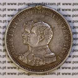 Portugal, silver coin of 500 réis 1898 of D. Carlos I, 4th Centenary of the Discovery of India 1498-1898, (F), KM 538 08
