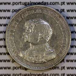 200 réis 1898 prata D. Carlos I, 4º Centenário da Descoberta da Índia, (MBC), World Coins Portugal KM 537 03