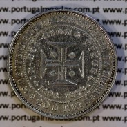 200 réis 1898 prata D. Carlos I, 4º Centenário da Descoberta da Índia, (MBC), World Coins Portugal KM 537 11