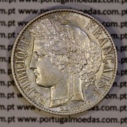 200 réis 1888 prata D. Carlos I (lei de 30 de Julho de 1891), 1 Franco prata 1888 França, autorizado a circular como 200 réis 24