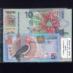 Suriname - Lot of 7 Different Banknotes - Series 1963-2000 (Uncirculated)