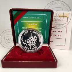 Prata Proof, 1000 Escudos 1998 Liga dos Combatentes, 1000$00 1998 Prata Proof em estojo, World Coins KM 714a