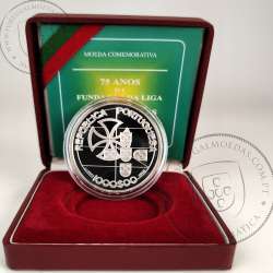 Portugal, 1000 Escudos 1998 75th Anniversary of League of Combatants 1923 -1998, silver Proof, with case, World Coins KM714a 02