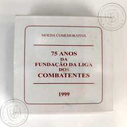 Portugal, 1000 Escudos 1998 75th Anniversary of League of Combatants 1923 -1998, silver Proof, with case, World Coins KM714a 12