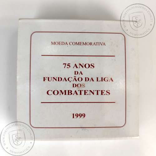 Prata Proof, 1000 Escudos 1998 Liga dos Combatentes, 1000$00 1998 Prata Proof em estojo, World Coins KM 714a 12
