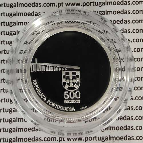 Proof 500 Escudos 1999 Macau, moeda prata Proof 500$00 1999 Macau, World Coins Portugal KM 723a
