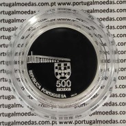 Proof 500 Escudos 1999 Macau, moeda prata Proof 500$00 1999 Macau, World Coins Portugal KM 723a