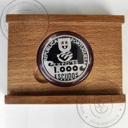 Prata Proof, 1000 Escudos 1999 Milénio do Atlântico, EXPO`98, 1000$00 1999 Prata Proof em estojo, World Coins KM 721a 09