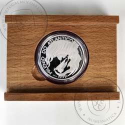 Prata Proof, 1000 Escudos 1999 Milénio do Atlântico, EXPO`98, 1000$00 1999 Prata Proof em estojo, World Coins KM 721a
