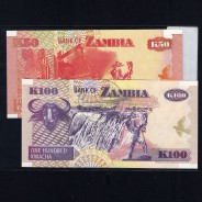 Zambia - Lot of 2 Different Banknotes - 2006 Series (Uncirculated)