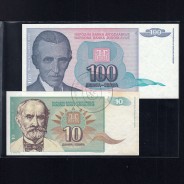Yugoslavia - Lot of 8 Different Banknotes - Series 1992-1994 (Uncirculated)