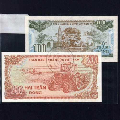 Vietnam - Lot of 6 Different Banknotes - Series 1987-1991 (Uncirculated)