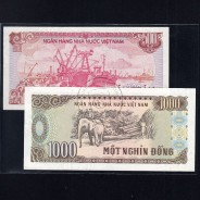 Vietnam - Lot of 6 Different Banknotes - Series 1987-1991 (Uncirculated)