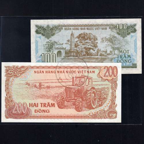 Vietnam - Lot of 4 Different Banknotes - Series 1987-1991 (Uncirculated)