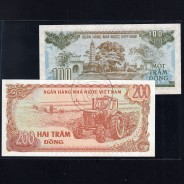 Vietnam - Lot of 4 Different Banknotes - Series 1987-1991 (Uncirculated)