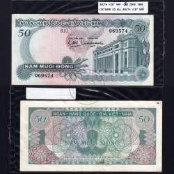 Vietname do Sul - Nota 50 Dong 1969 (Não Circulada) - Pick 25