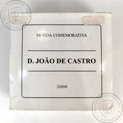 Prata Proof, 1000 Escudos 2000 D. João de Castro, 1000$00 2000 D. João de Castro Prata Proof em estojo, World Coins KM732a 06