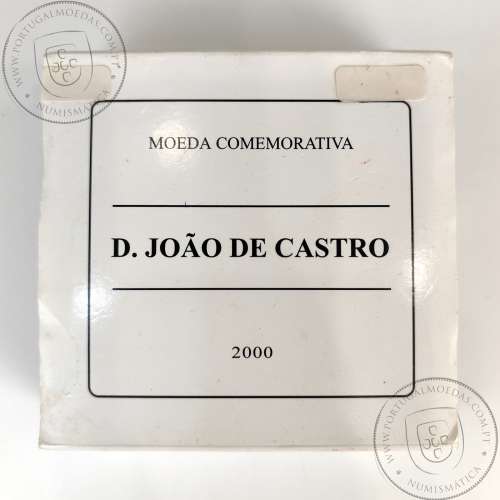 Prata Proof, 1000 Escudos 2000 D. João de Castro, 1000$00 2000 D. João de Castro Prata Proof em estojo, World Coins KM732a 06