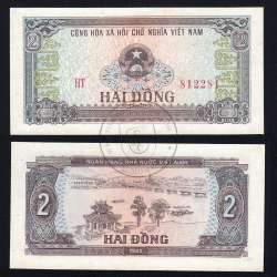 Vietname - Nota 2 Dong 1980 (Não Circulada c/ manchas de humidade) - Pick 85