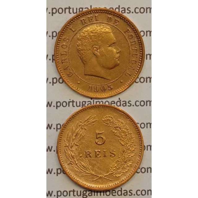 5 REIS BRONZE 1905 (MBC+) - D. CARLOS I