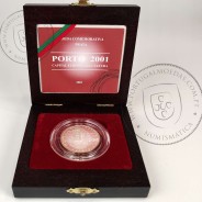 Proof 500 Escudos 2001 Porto 2001, Capital Europeia da Cultura, Estojo moeda prata Proof 500$00 2001, World Coins KM 733a 04