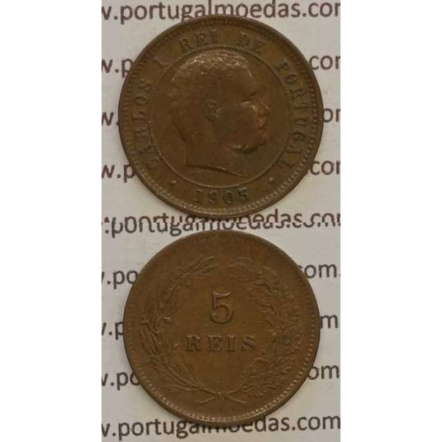 5 REIS BRONZE 1905 (MBC) - D. CARLOS I