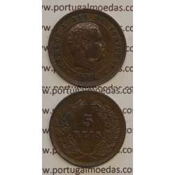 5 REIS BRONZE 1906 (MBC+) - D. CARLOS I 5 REIS BRONZE 1906 (MBC+) - D. CARLOS I