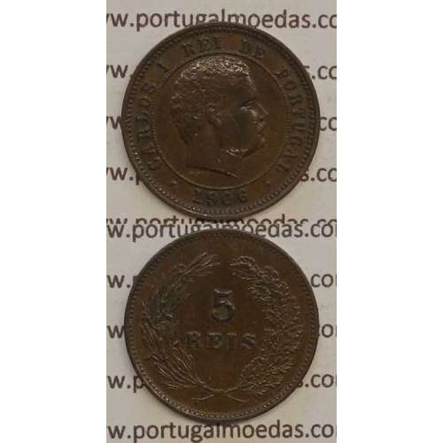 5 REIS BRONZE 1906 (MBC+) - D. CARLOS I
