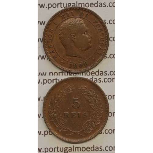 5 REIS BRONZE 1906 (MBC) - D. CARLOS I