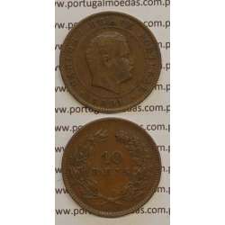 10 REIS BRONZE 1891 (MBC+) - D. CARLOS I