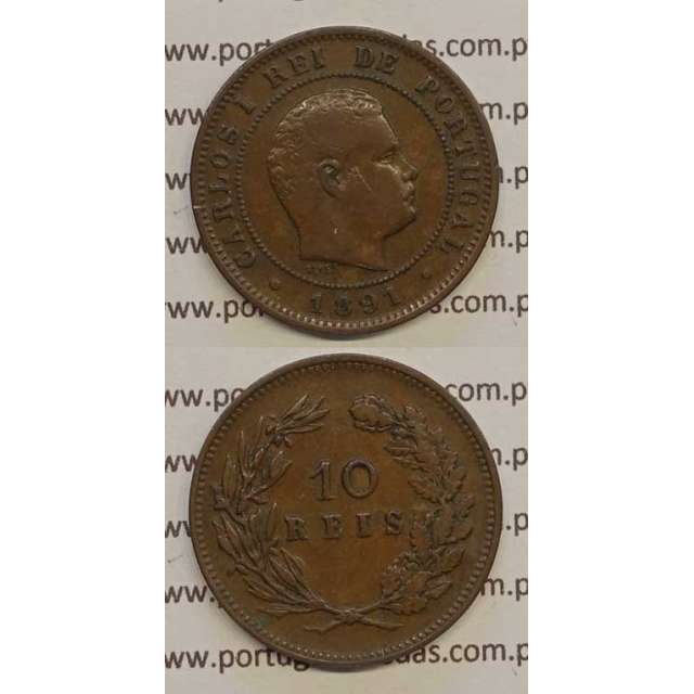 10 REIS BRONZE 1891 (MBC) - D. CARLOS I