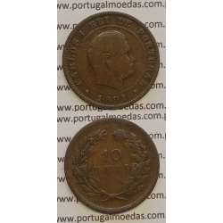 10 REIS BRONZE 1891 (BC) - D. CARLOS I