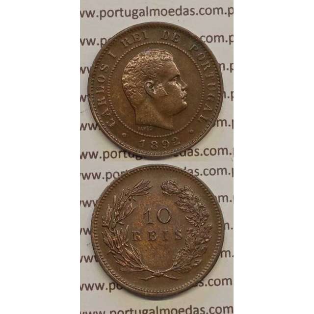 10 REIS BRONZE 1892 (BELA) - D. CARLOS I